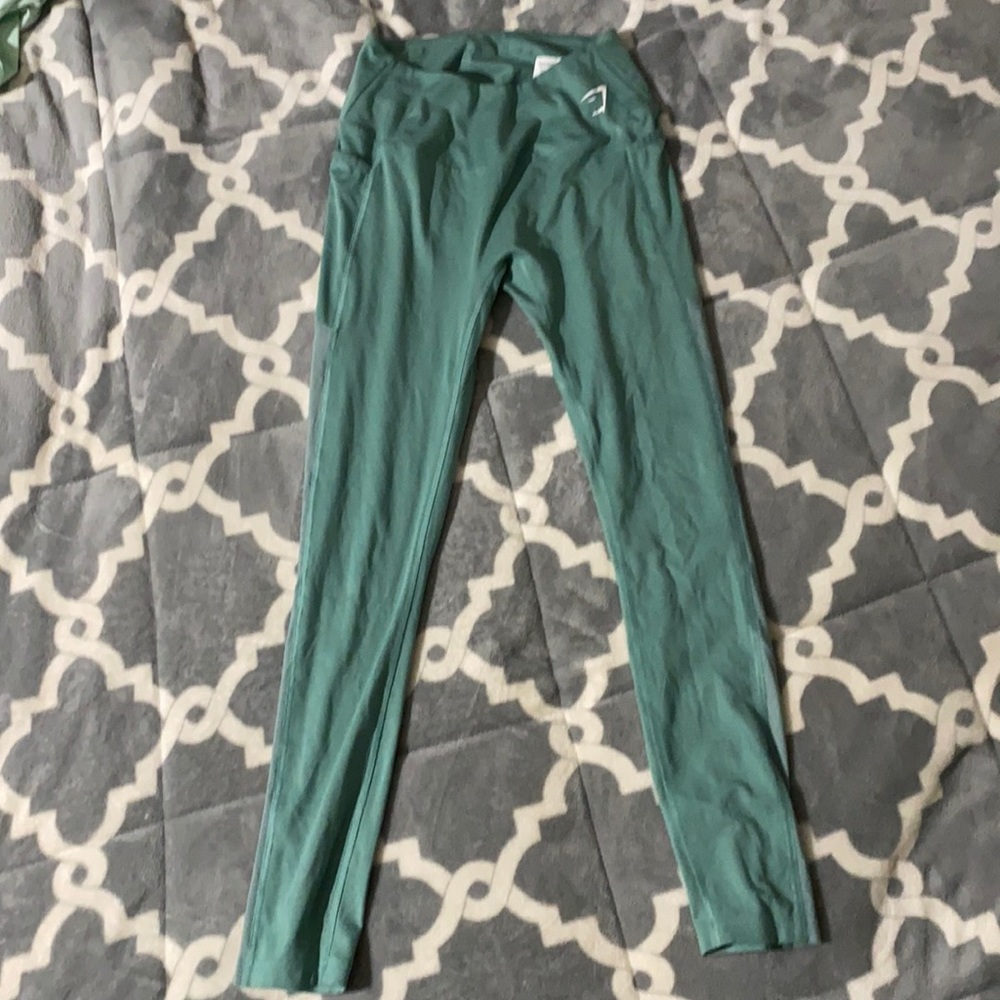 Gymshark turquoise leggings size medium